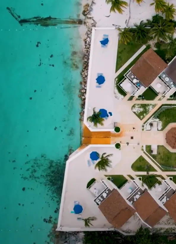 Westwind II Oceanfront Resort at Cable Beach Nassau Bahamas birdseye view